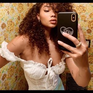 Princess Polly Elouise Broderie Crop Top